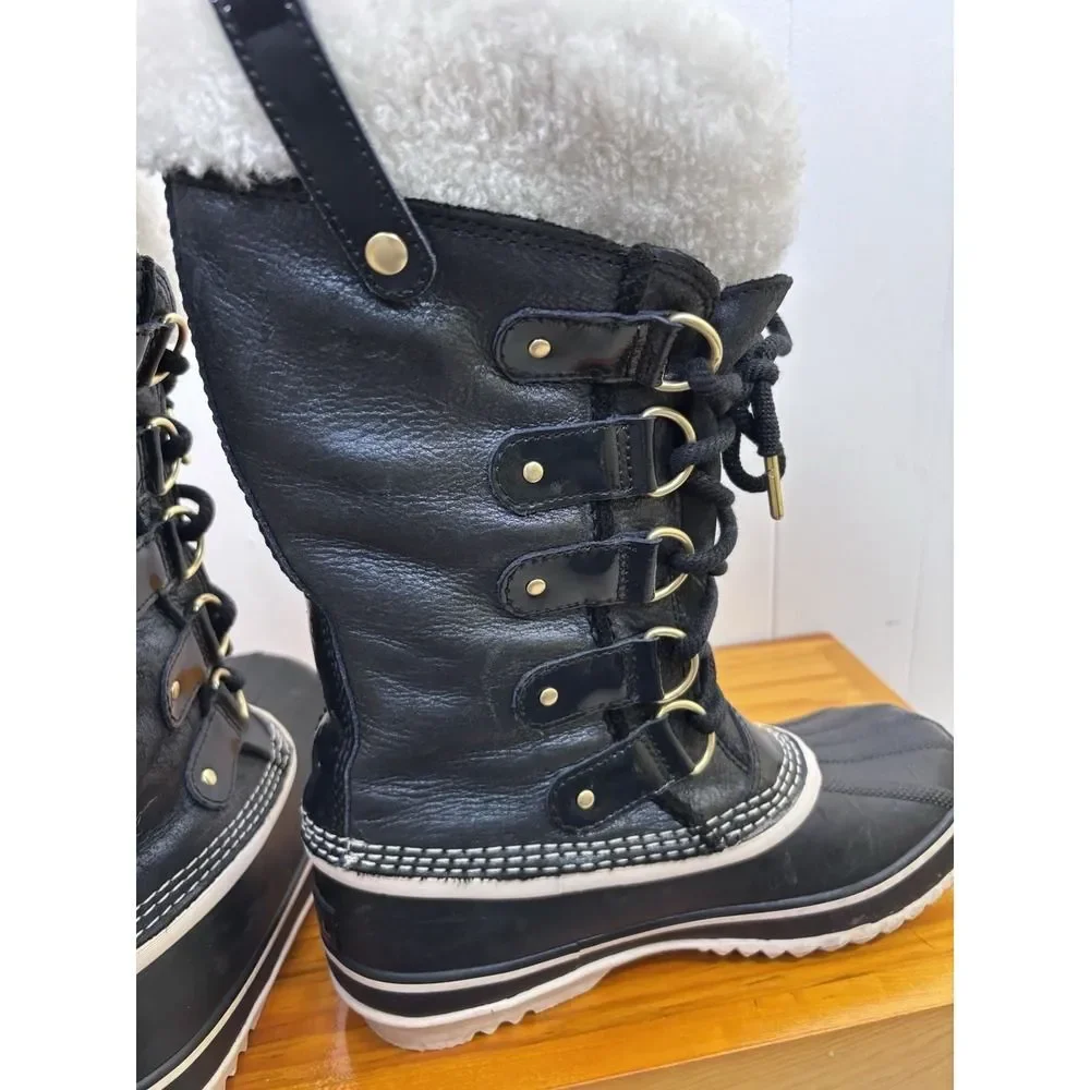 Sorel Joan of Arctic Women's Snow Holiday Boots‎ Black Size 7 US Waterproof